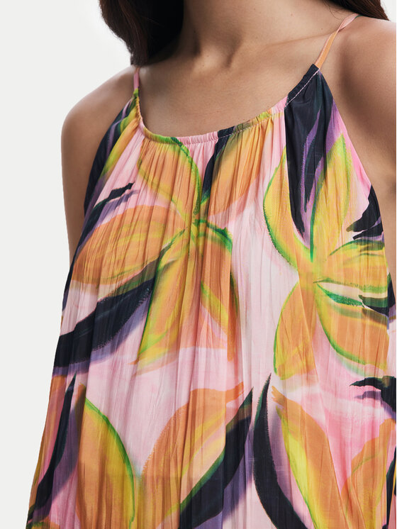 Desigual Desigual Letné šaty Limoges 25SWVW12 Farebná Regular Fit