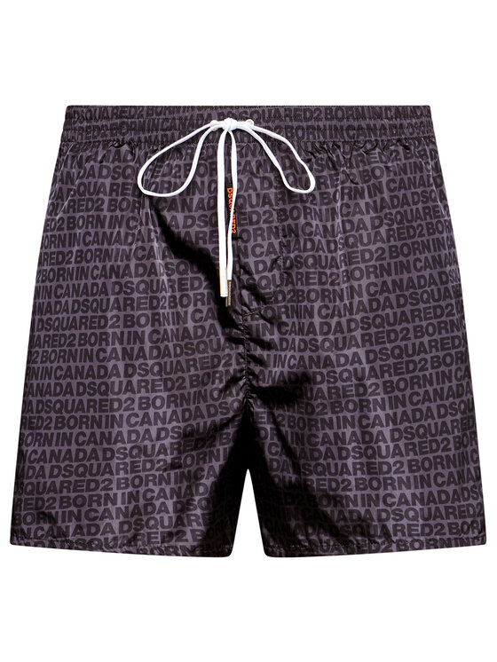 Dsquared2 Underwear Dsquared2 Underwear Plavecké šortky Boxer Midi Sivá Regular Fit