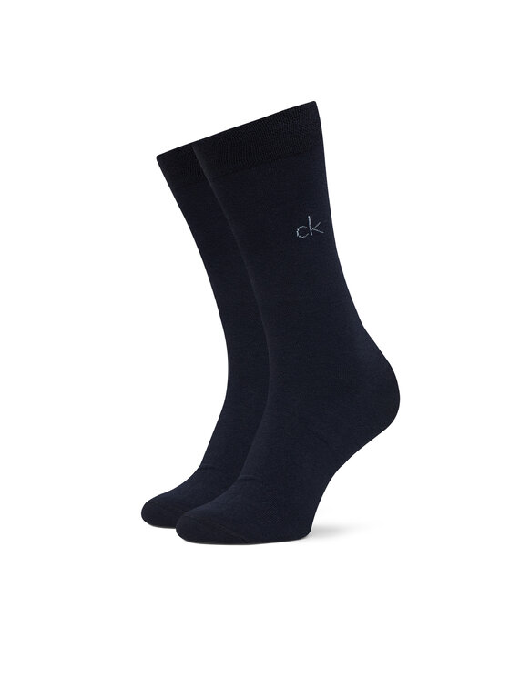 Calvin Klein Calvin Klein 3 vīriešu augsto zeķu pāru komplekts 701235981 Tumši zils