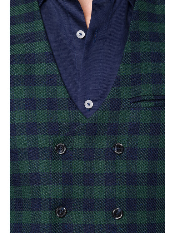 Lancerto Lancerto Kamizelka KA131223000016 Zielony Slim Fit