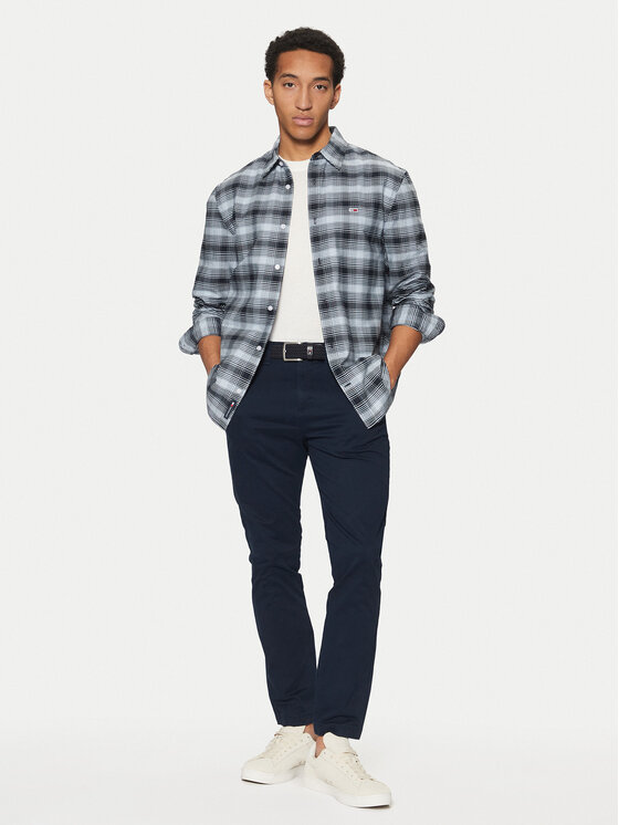 Tommy Jeans Tommy Jeans Koszula Check Oxford DM0DM21096 Niebieski Regular Fit