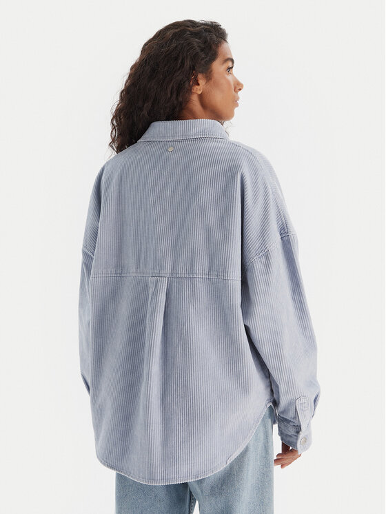 Roxy Roxy Koszula Kick Back Washed Cord ERJWT03697 Niebieski Regular Fit