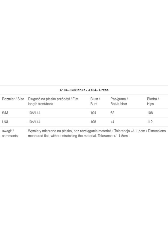 Awama Awama Sukienka letnia A184 Écru Basic Fit