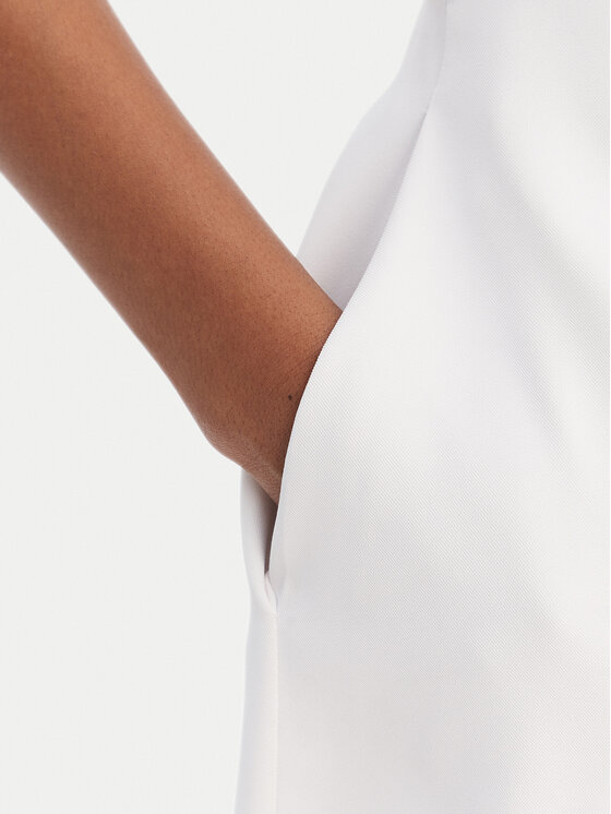 Fracomina Fracomina Φόρεμα κοκτέιλ FS25SD1001W47601 Λευκό Regular Fit