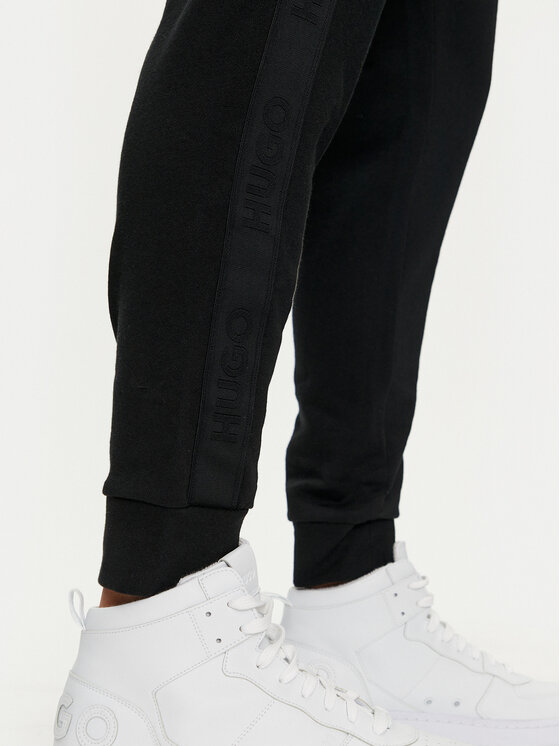HUGO Hugo Sportinės kelnės Tonal Logo 50520501 Juoda Regular Fit