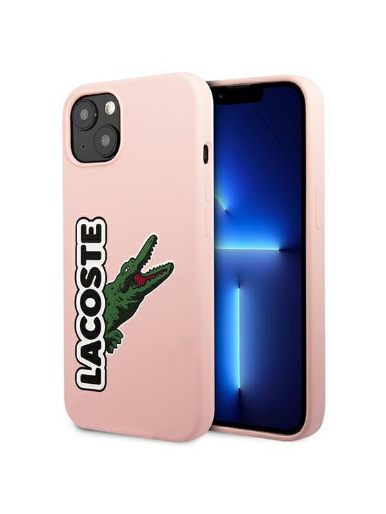 Etui na telefon Lacoste, Różowe, iPhone 13
