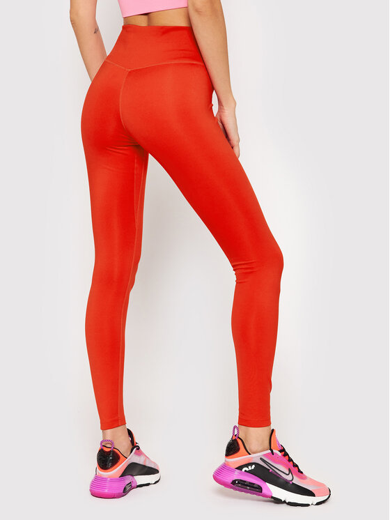 Nike Nike Legginsy Dri-Fit One DD0252 Czerwony Tight Fit