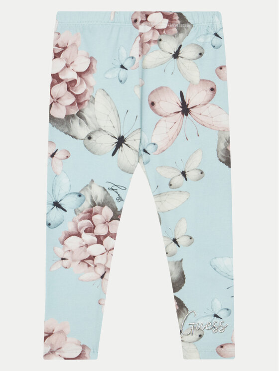 Guess Guess Komplet bluzka i legginsy K5RG05 KAN04 Różowy Regular Fit