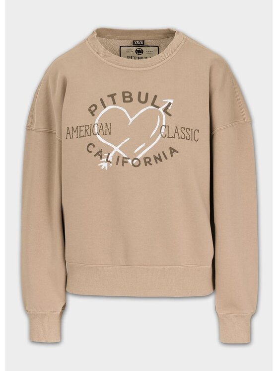 PITBULL PITBULL Bluza MANZANITA HEART Beżowy Regular Fit