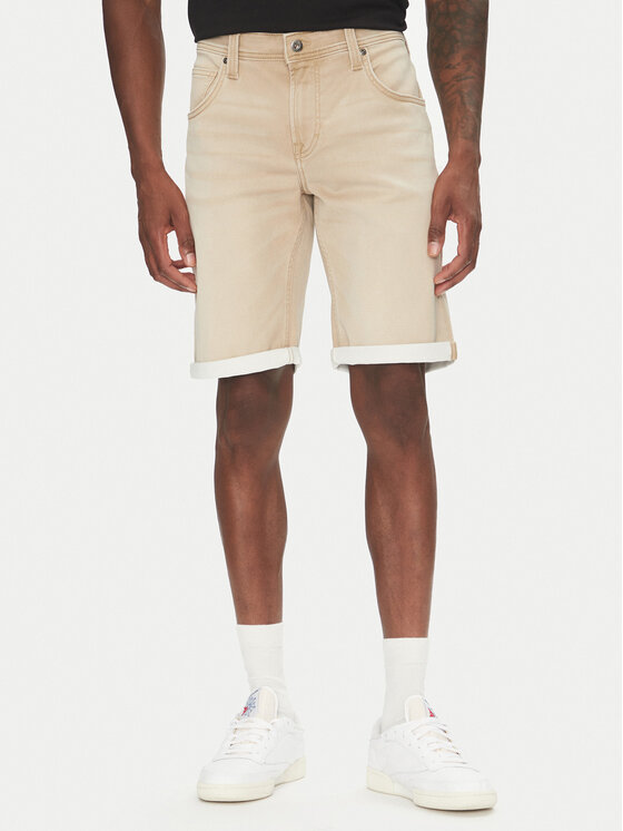 Mustang Mustang Дънкови шорти Chicago Z 1016351 Бежов Slim Fit