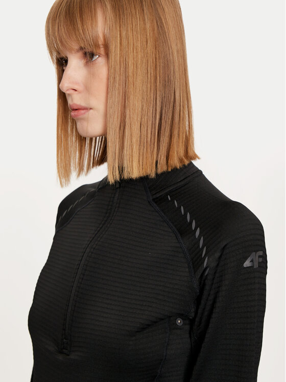 4F 4F Bluza techniczna 4FWAW24TFSWF411 Szary Regular Fit