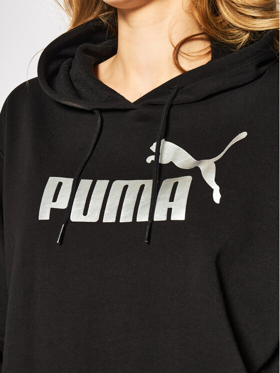 Puma Puma Felpa Metallic 582411 Nero Relaxed Fit