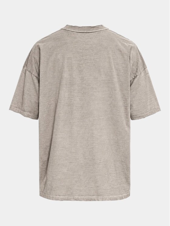 MADE BY SOCIETY MADE BY SOCIETY T-Shirt BRUT SILLAGE - T17529 Szary Basic Fit