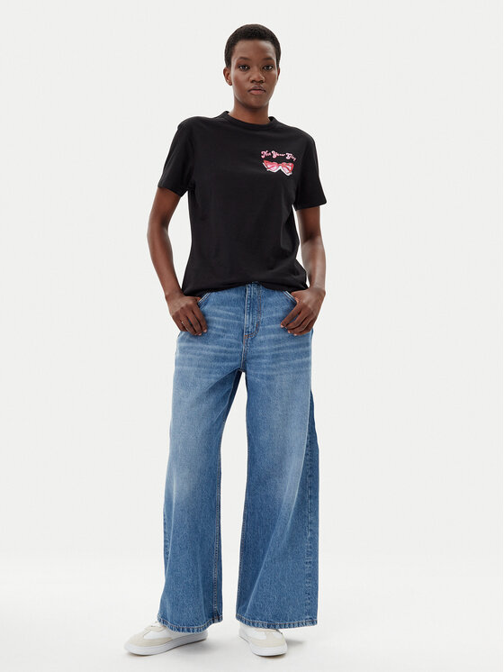 HUGO HUGO T-shirt Damacia_5 50540237 Crna Regular Fit