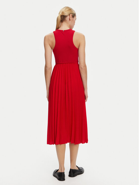 Tommy Hilfiger Tommy Hilfiger Kleid für den Alltag WW0WW39342 Rot Regular Fit
