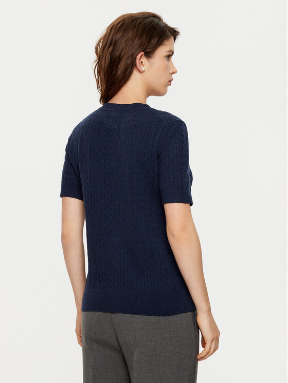 Tommy Hilfiger Tommy Hilfiger Kardigan WW0WW43958 Granatowy Regular Fit