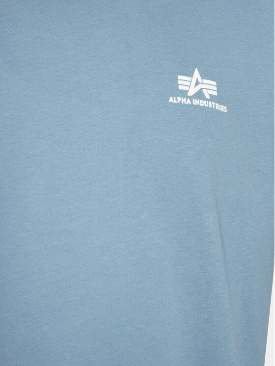 Alpha Industries Alpha Industries T-Shirt Basic T Small Logo 188505 Niebieski Regular Fit