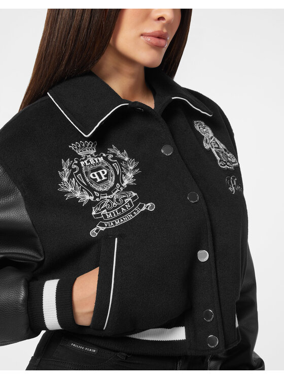 PHILIPP PLEIN PHILIPP PLEIN Kurtka skórzana 27275 Czarny