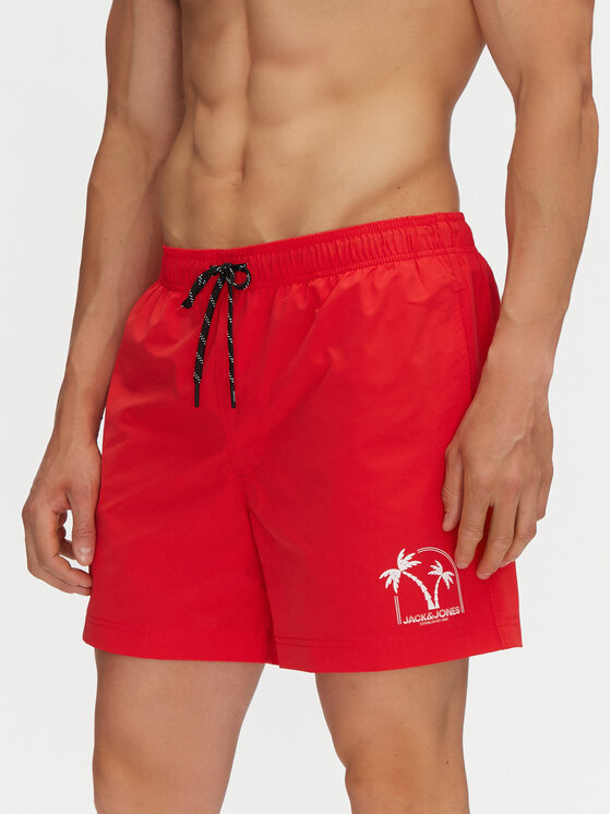 Jack & Jones Jack & Jones Szorty kąpielowe Maui 12278729 Czerwony Regular Fit