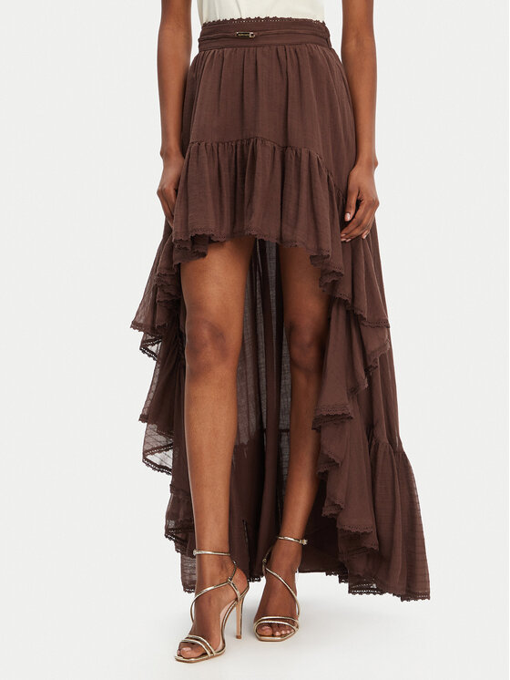 Guess Spódnica maxi 5GGD34 7317A Brązowy Regular Fit