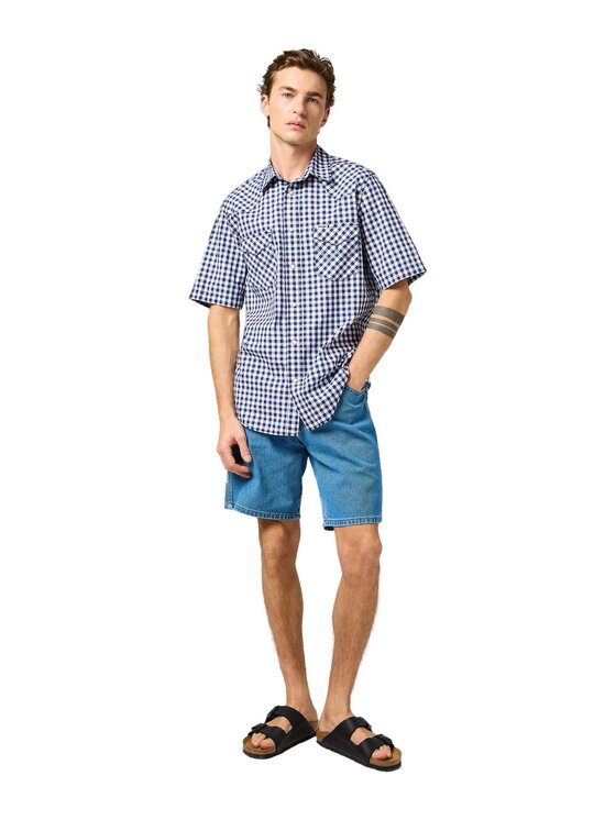 Wrangler Wrangler Koszula 112364996 Granatowy Regular Fit