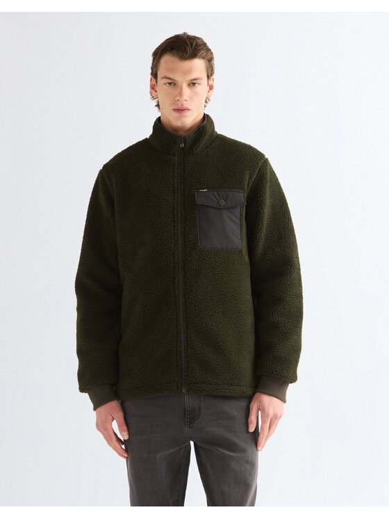 Wrangler Wrangler Kurtka przejściowa FCE JACKET Zielony Relaxed Fit