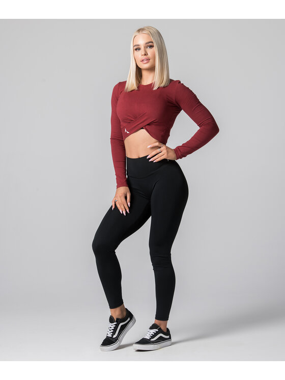 Carpatree Carpatree Top TopGaia Bordowy Fitted Fit