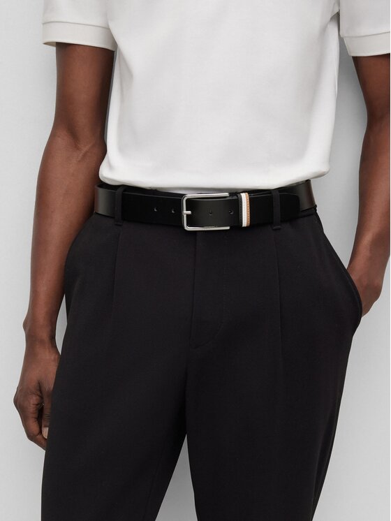 BOSS Boss Meeste püksirihm 50496720 Must