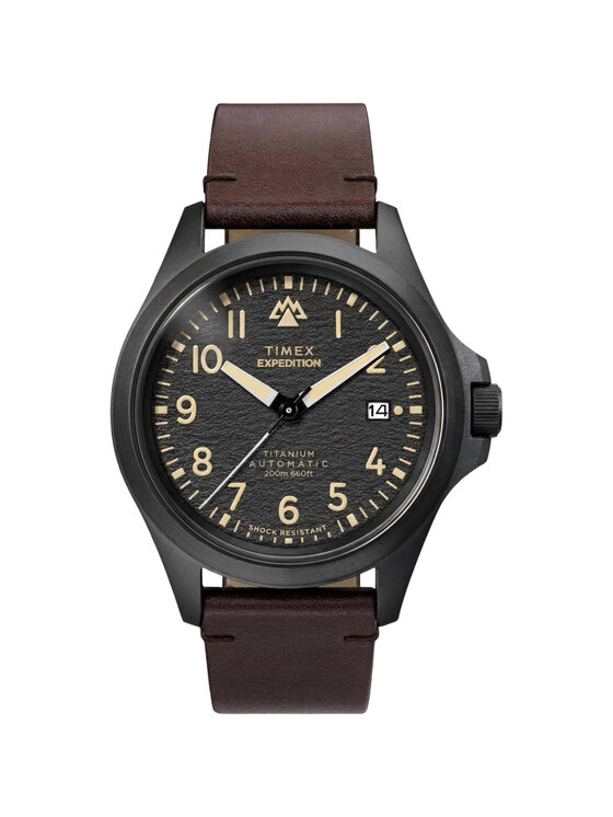 Timex Timex Zegarek TW2Y90900 Brązowy