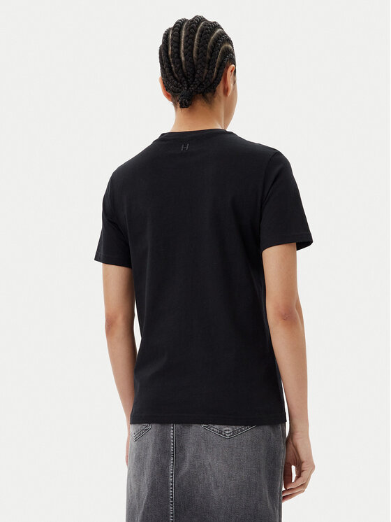Silvian Heach Silvian Heach T-Shirt GPP25098TS Czarny Regular Fit