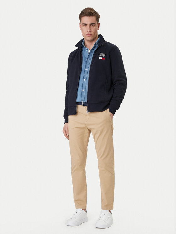 Tommy Hilfiger Tommy Hilfiger Bluza Embro MW0MW42466 Granatowy Regular Fit