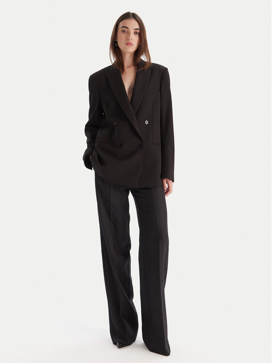 Marella Marella Spodnie palazzo Renoir 2523136082 Czarny Wide Leg