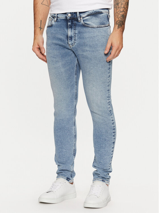 Męskie Jeansy Calvin Klein Jeans, Rozmiar 31/32, Niebieskie, J30J326524