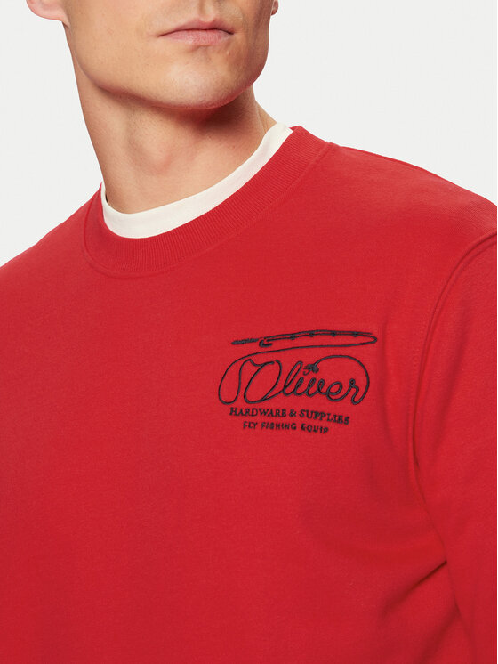 s.Oliver s.Oliver Суитшърт 2153489 Червен Regular Fit