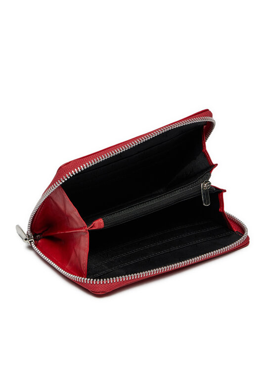 Semi Line Semi Line Portafoglio grande da donna P8271-2 Rosso
