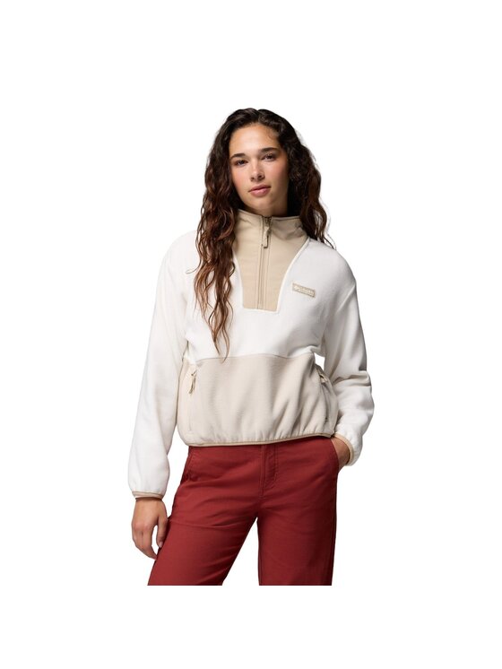 Columbia Columbia Polar Sequoia Grove II Half Zip Fleece 2173841125 Biały Regular Fit