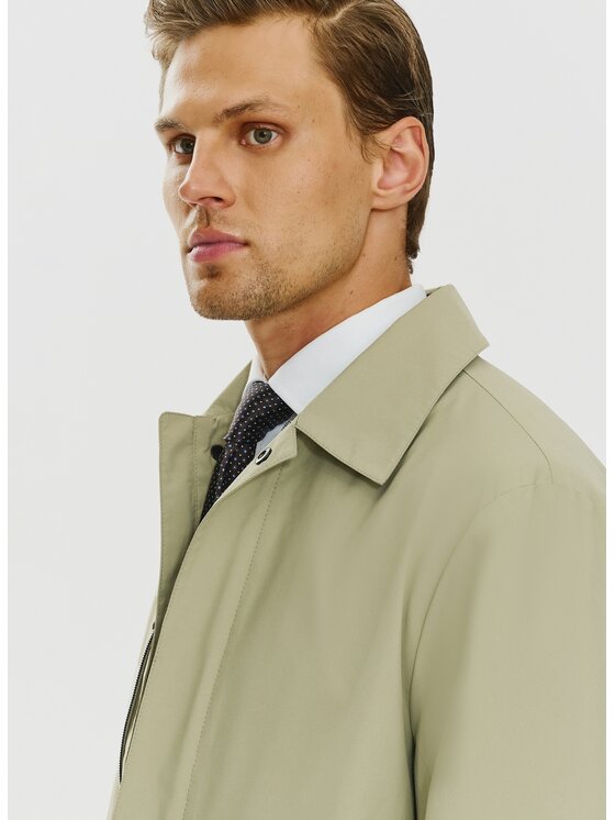 Pako Lorente Pako Lorente Płaszcz przejściowy P24SF-7X-002 Beżowy Classic Fit