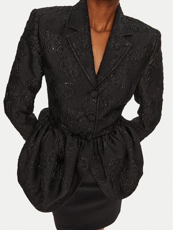 ROTATE ROTATE Marynarka 113600100 Czarny Slim Fit