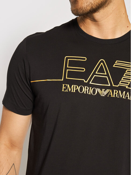 T-shirt 6KPT19 PJM9Z 1200 Nero Regular Fit