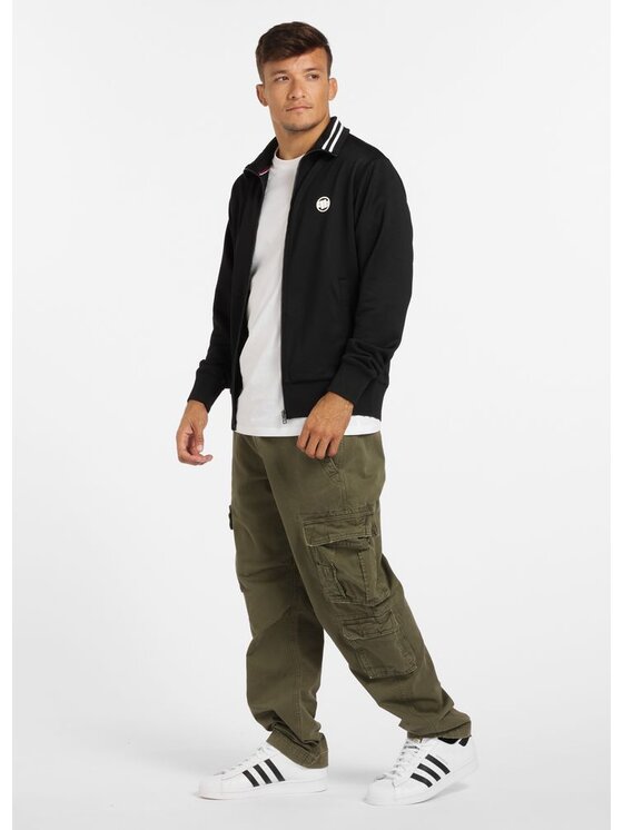 PITBULL PITBULL Bluza Oldschool Small Logo Czarny Regular Fit