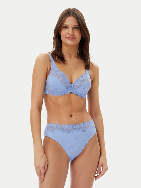 Hunkemöller Hunkemöller Figi klasyczne z wysokim stanem Diva 301190 Błękitny