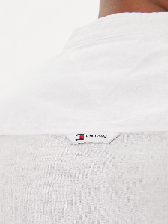 Tommy Jeans Tommy Jeans Camicia Mao DM0DM18964 Bianco Regular Fit