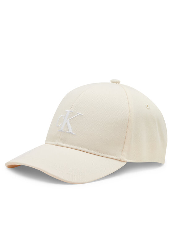 Calvin Klein Jeans Cepure ar nagu Monogram Embro Cap K60K612324 Écru