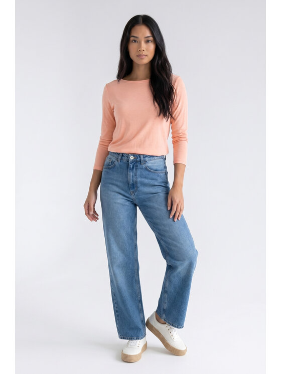 FIGL FIGL Bluzka M1371 Różowy Regular Fit