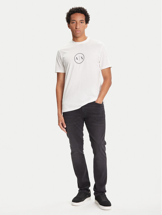 Armani Exchange Armani Exchange T-krekls XM001853 AF10356 U0009 Balts Regular Fit
