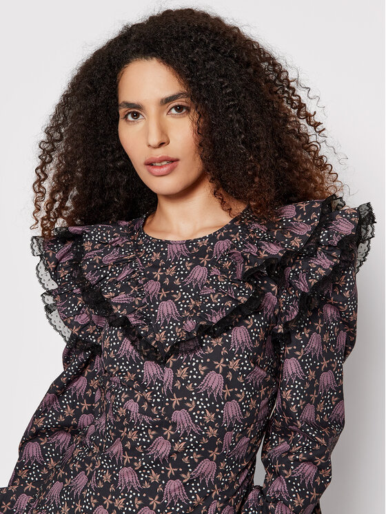 Custommade Custommade Ежедневна рокля Linah 999377408 Черен Regular Fit