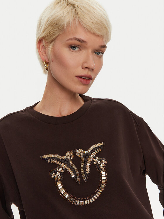 PINKO PINKO Pluus Nelly 100534 A24F Pruun Regular Fit