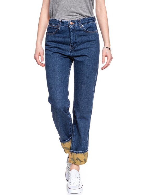 Wrangler Wrangler Jeansy BOYFRIEND Niebieski Loose Fit