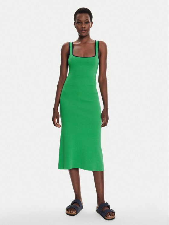 STAUD STAUD Džemper haljina Paintyn R24P2242VN Zelena Slim Fit