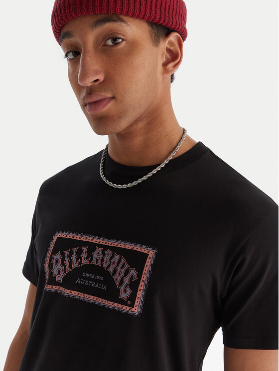 Billabong Billabong Футболка Arch Frame EBYZT00341 Чорний Regular Fit